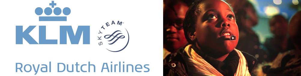 KLM levando as Crianças ao Mundo de “Aviões”